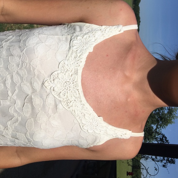 White Lace Dress - Picture 3 of 5